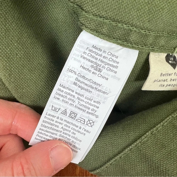 Madewell Dispach Military Green Utility Cargo Jacket Size S - Picture 8 of 9